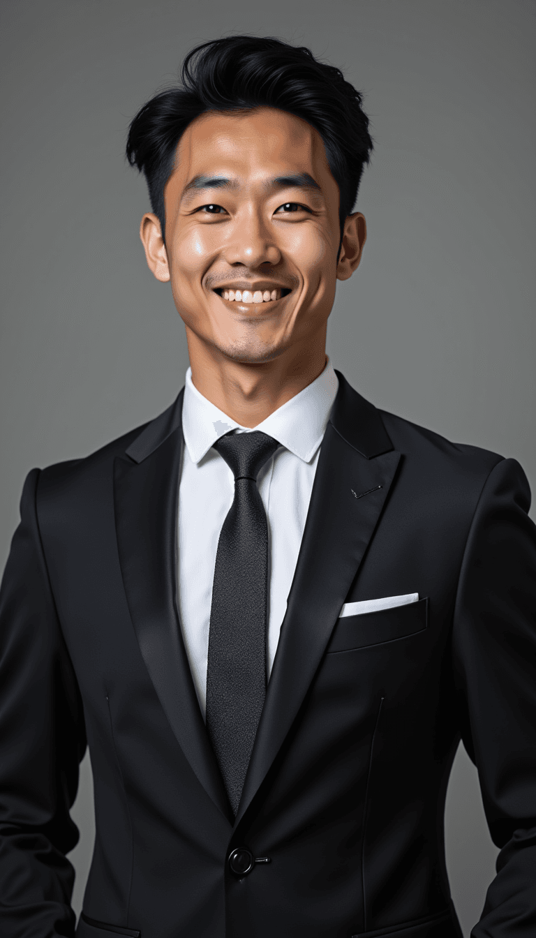 Executive portrait of man, formal business attire, neutral background, professional lighting setup, executive man. Emotion: . Environment: . Style: realistic