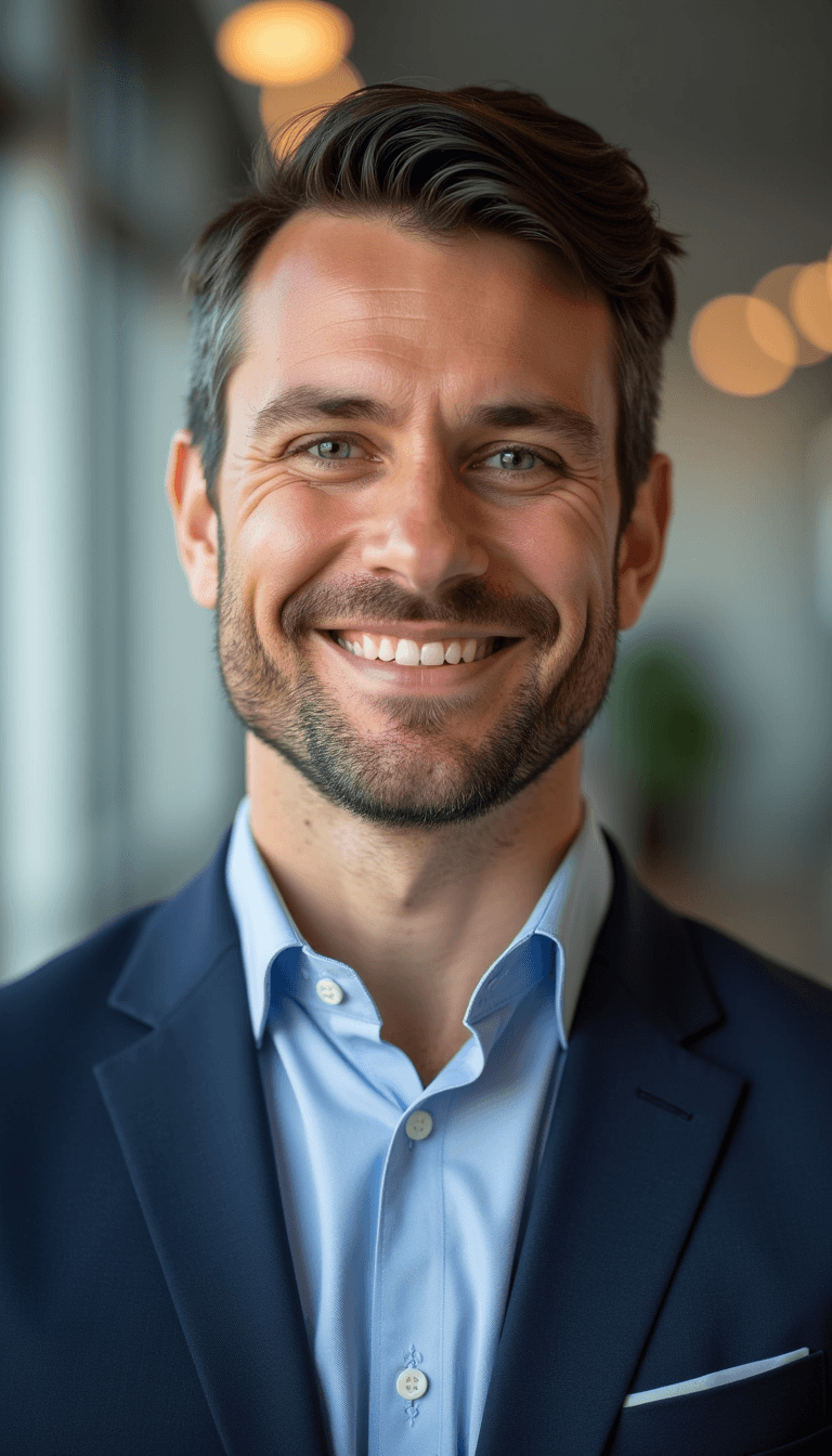 AI professional headshot example