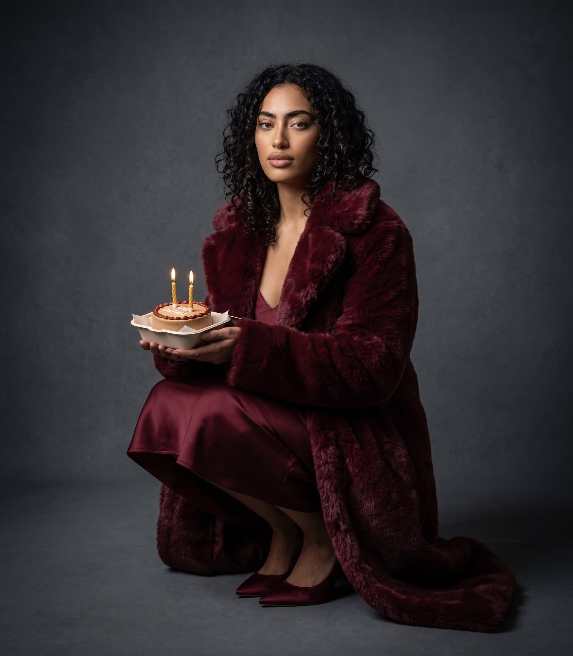 A photorealistic full-length portrait of a charact