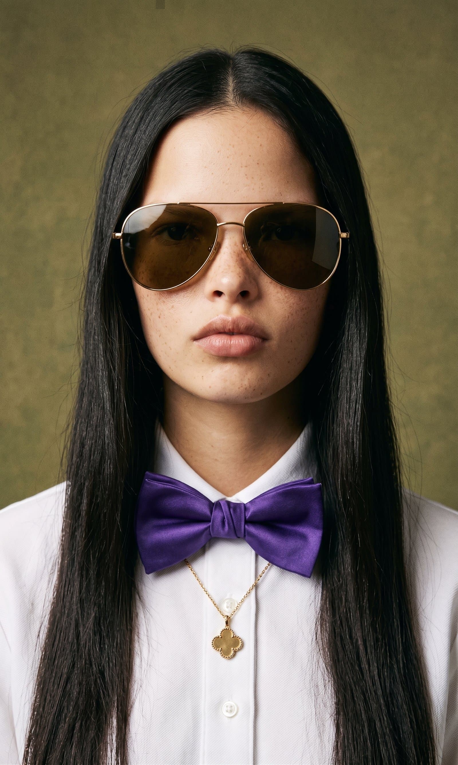 A photorealistic still from a vibrant fashion adve