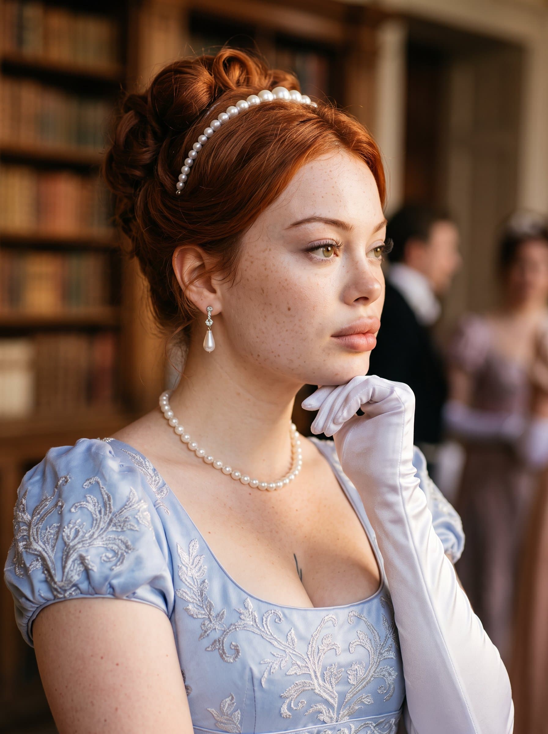 in profile view, with a thoughtful demeanor. The soft-focus background suggests depth and reflective leadership.